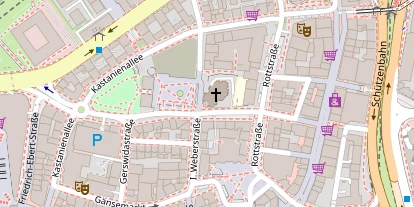 Location auf Satellitenbild