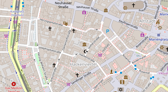 Location auf Satellitenbild