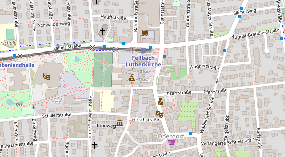 Location auf Satellitenbild