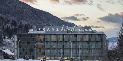 Eventlocation - Technische Ausstattung: Leinwand - Österreich - Außenaufnahme Winter - Arena Franz Ferdinand Nassfeld