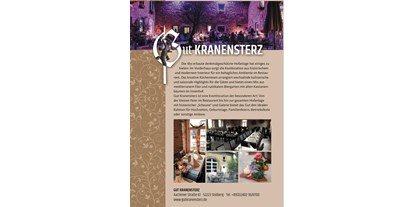 Eventlocation - Gastronomie: Gastronomieküche - Deutschland - Infoseite
 - Gut Kranensterz 