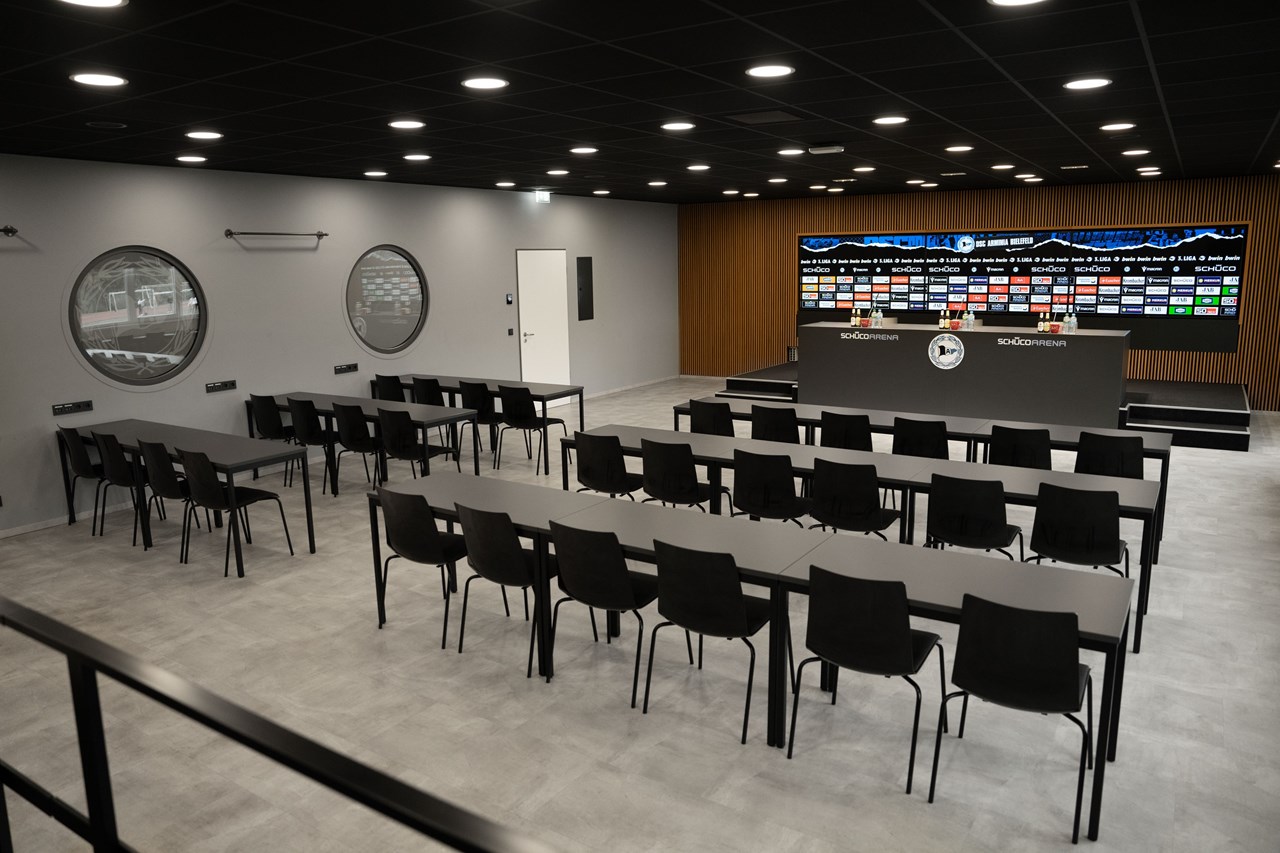 SchücoArena Hier finden sie all unsere Räume mit Beschreibungen Presseraum