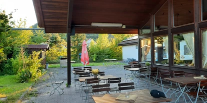 Eventlocation - Weserbergland, Harz ... - Terrasse Außerhalb der Saison.  - Gaststätte Axelsee / Lola am See