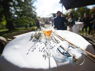 Location: Sektempfang im Park  - Bringezu Restaurant & Events im Schloss Reinbek