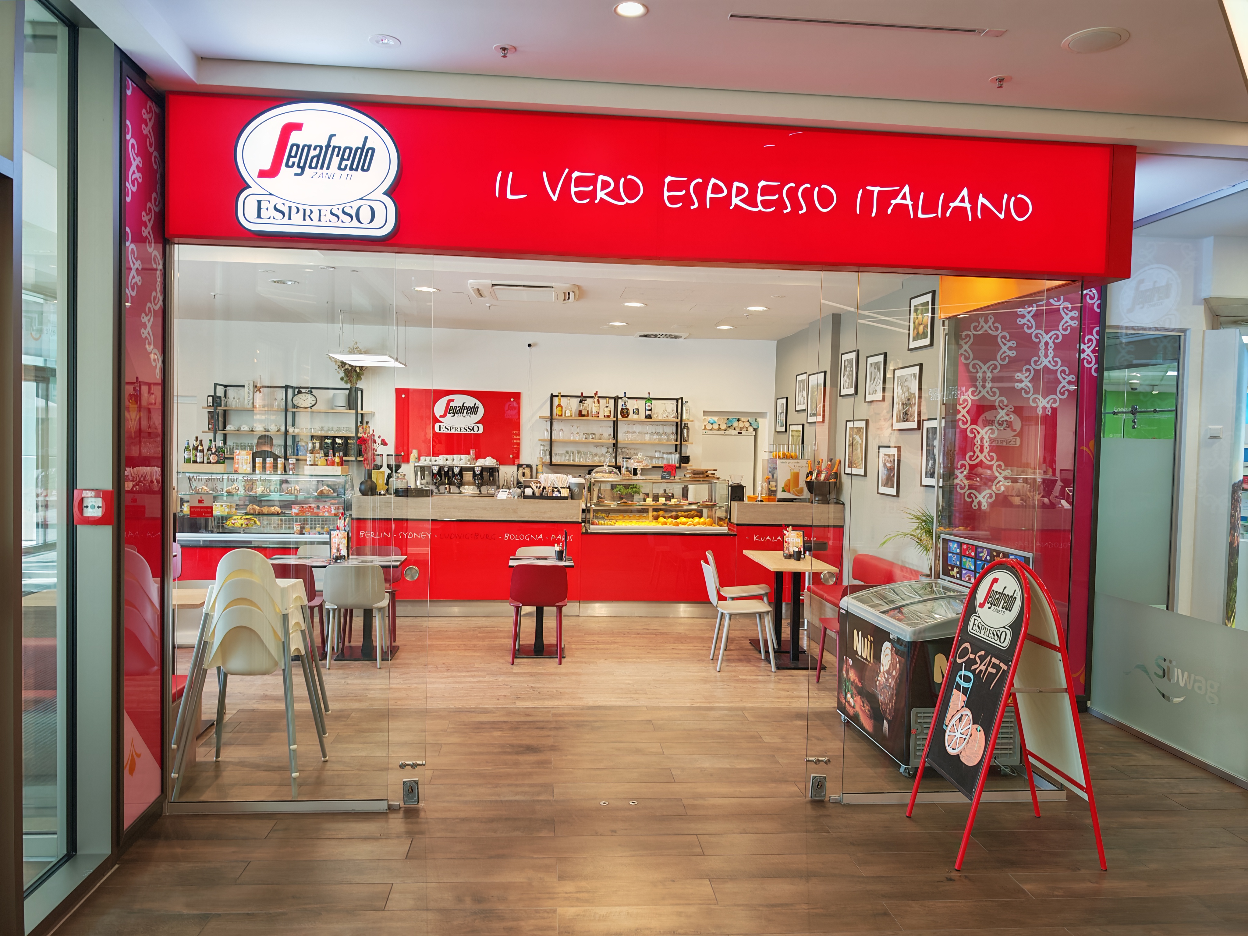 Location: Segafredo 1. Eingang vom Marstallcenter aus. - Segafredo Espresso Bar Ludwigsburg – Die flexible Eventlocation