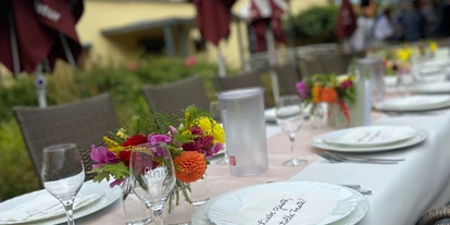 Eventlocation - Mainz - gedeckter Tisch - Eventlocation im Weingut Strub, Engelstadt