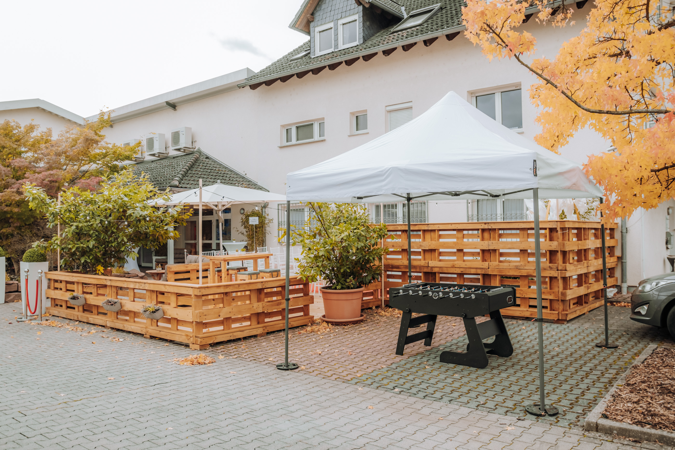 Kultinarisch Eventlocation Seligenstadt Hier finden sie all unsere Räume mit Beschreibungen Außenbereich