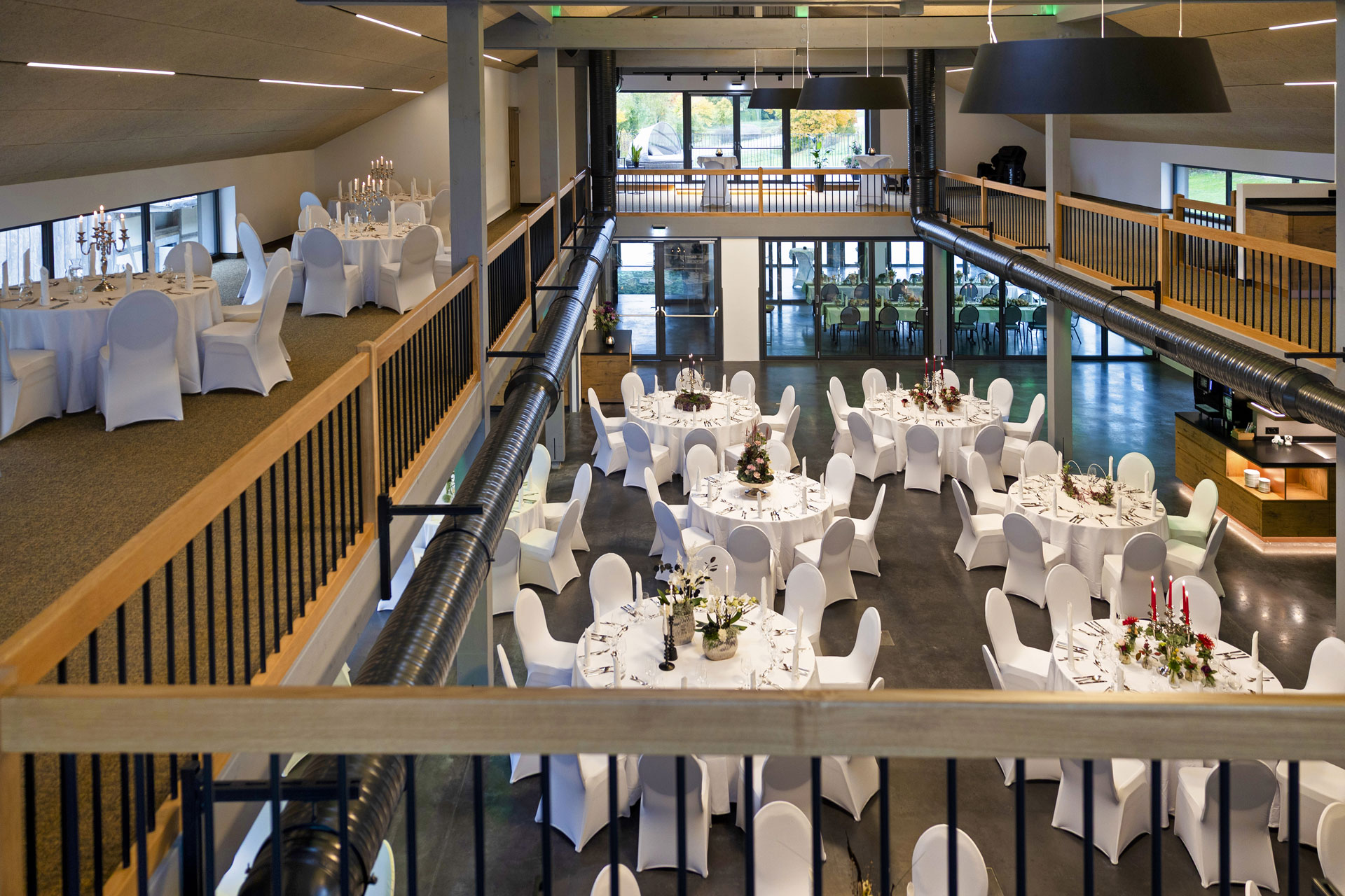 Eventlocation - geeignet für: Tagung - Berghülen - Bestuhlung von oben - Alb Event - Eventlocation