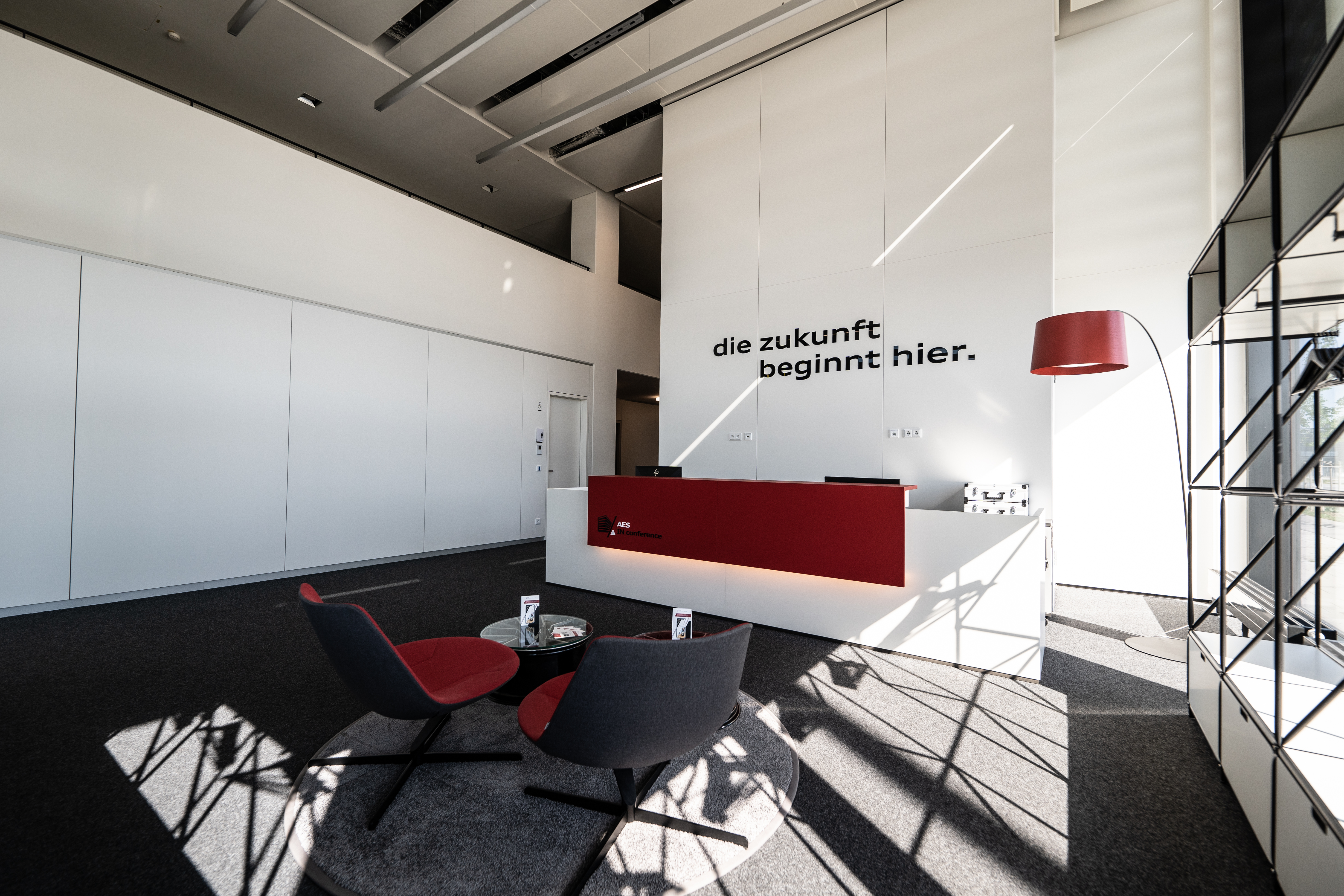 Eventlocation - Ingolstadt - Empfangsbereich des Konferenzbereichs - Projekthaus am incampus