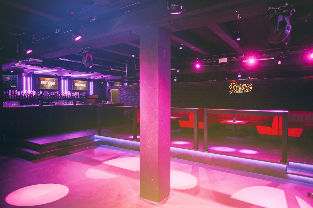 Nachtrausch Rastatt Hier finden sie all unsere Räume mit Beschreibungen Tanzfläche / Lounge