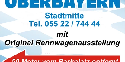 Eventlocation - Weserbergland, Harz ... - Restaurant mit original Formel 1 Ausstellungshalle u. traumhaftem Biergarten