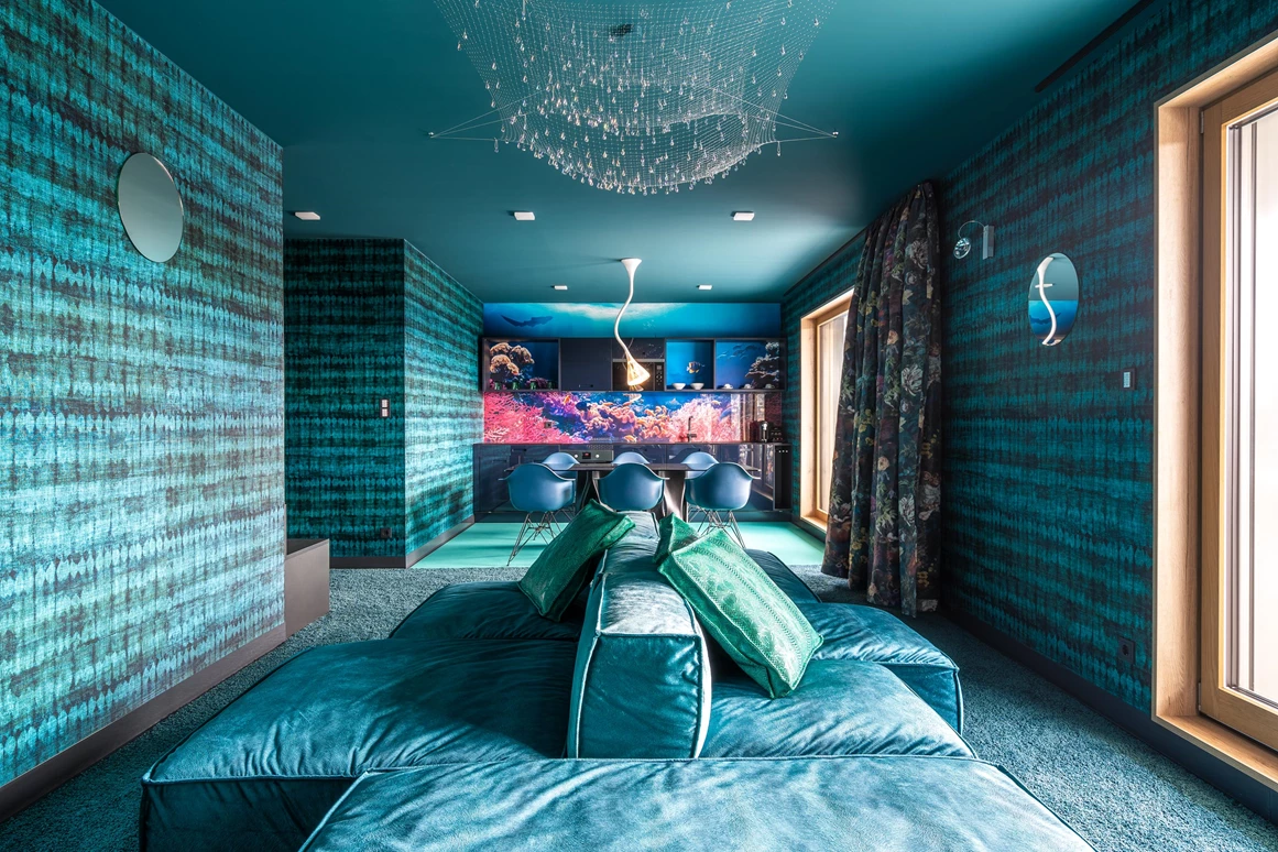 Location: Wohnraum Suite Unter dem Meer - Designhotel Laurichhof