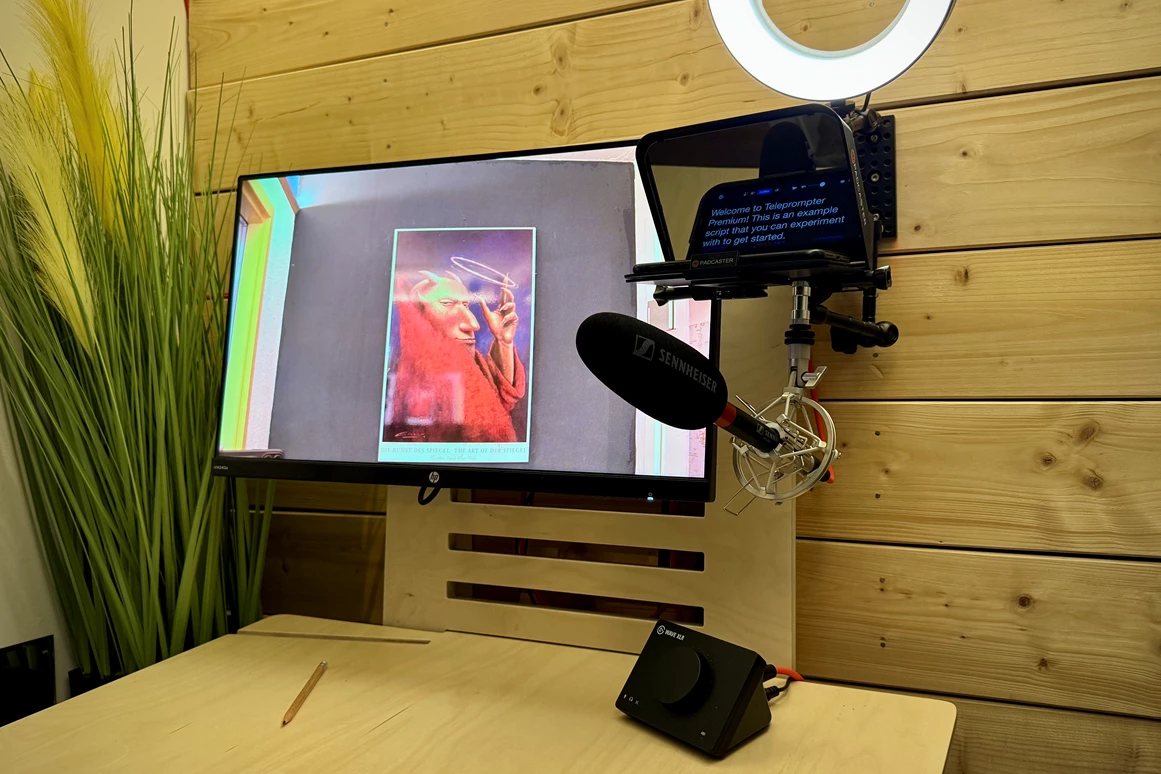 Location: Prismeo Box mit Kamera und Teleprompter für Live Feedback - Prismeo LAB | EVENTS | STUDIO