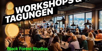 Eventlocation - Baden-Württemberg - Tagungs-, Seminar- und Workshop- Package im Filmstudio: 
Unser Angebot beinhaltet:
• Toll möblierte Räume in der idealen Größe für Eure Gruppe
• Projektor und Leinwand oder Monitor, HDMI-Kabel
• Kaffee- und Teebar all day, alkoholfreie Getränke
• Leckeres Mittagessen @barnkitchen
• Euer Black Forest Studios Ansprechpartner vor Ort
• Kostenlose Parkplätze oder Bahnhof Kirchzarten (5min zu Fuß)
Statt 89€ jetzt nur 69€ pro Tag / pro Person. 
📅 Buchbar vom 10.03. bis 30.04.2025.
 - Black Forest Studios GmbH