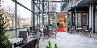 Eventlocation - geeignet für: Tagung - Private Gartenterrasse im ecos office center-Erdgeschoss = Conferencing & Coworking in München - ecos work spaces München