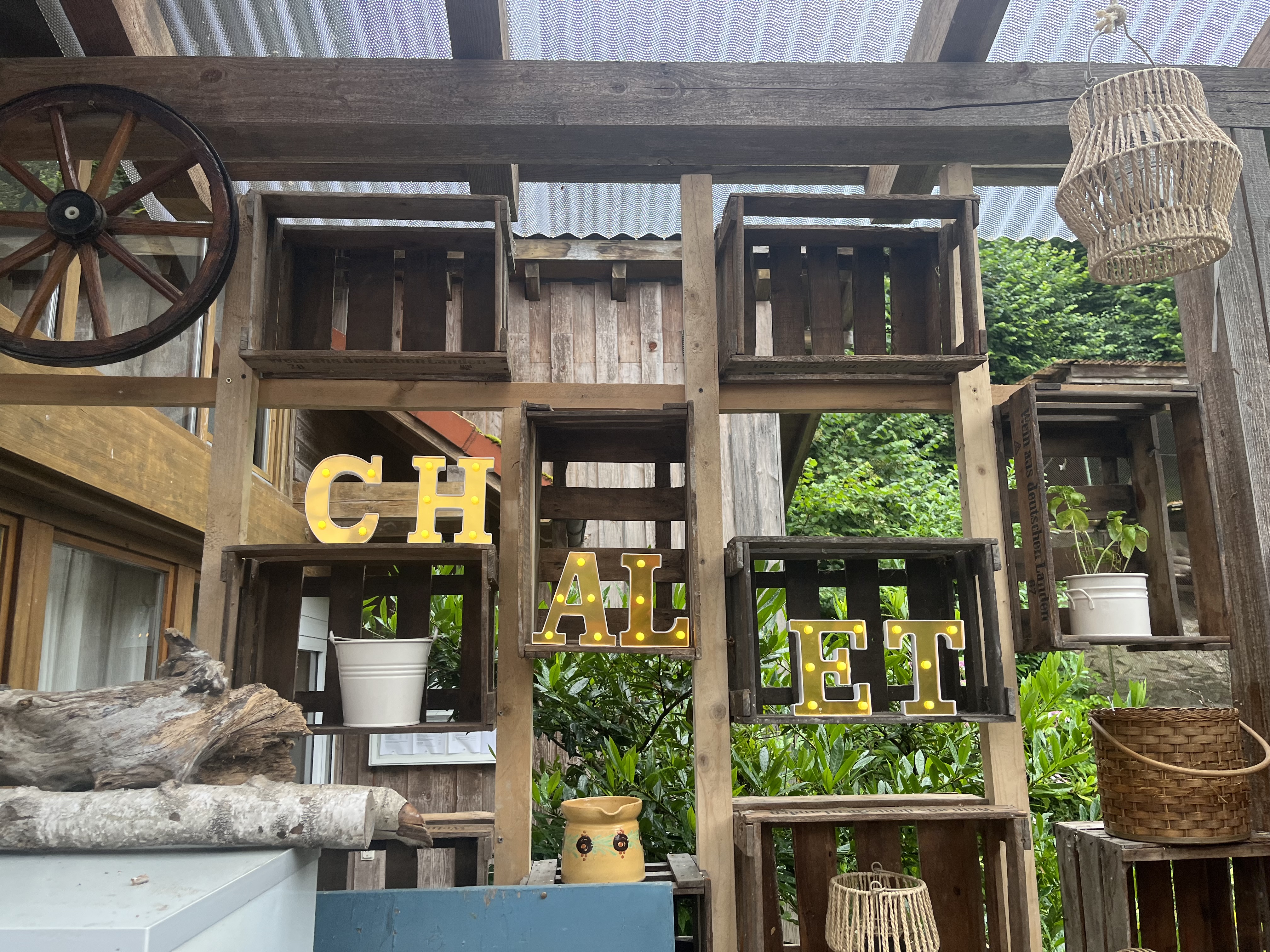 Location: Unsere außer Bar  - CHALET in Weingarten 